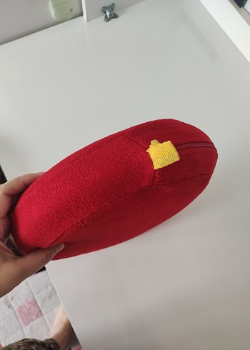  Beden Renk Kırmızı Emojili Peluş Oyuncak Yastık