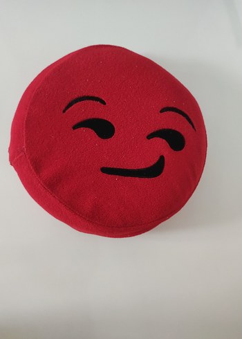 Diğer Kırmızı Emojili Peluş Oyuncak Yastık