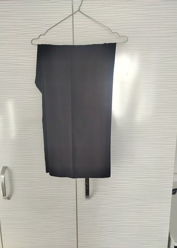 46 Beden Siyah Kemerli Kadın Kumaş Pantolon