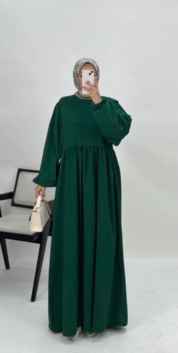 Poplin kumaş,tesettür elbisesi, hiç giyilmedi - Görsel 4