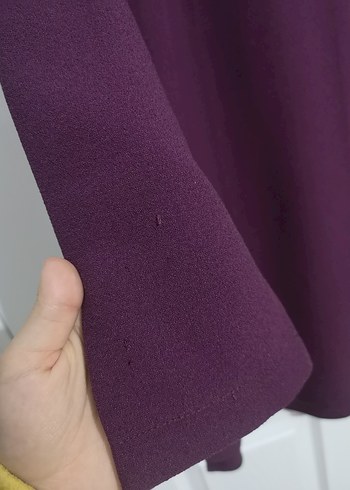 Mürdüm Salaş Midi Tunik,86cm önü arkasına göre 3 parmak kısa - Görsel 4