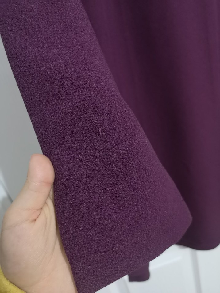 Mürdüm Salaş Midi Tunik,86cm önü arkasına göre 3 parmak kısa - Görsel 4