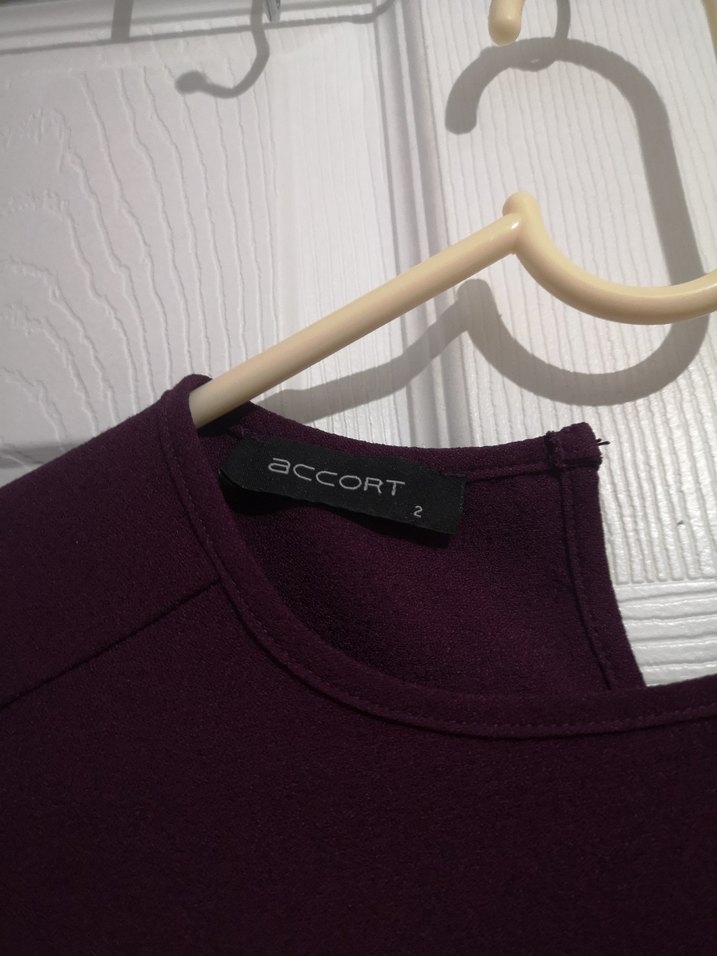 Mürdüm Salaş Midi Tunik,86cm önü arkasına göre 3 parmak kısa - Görsel 3