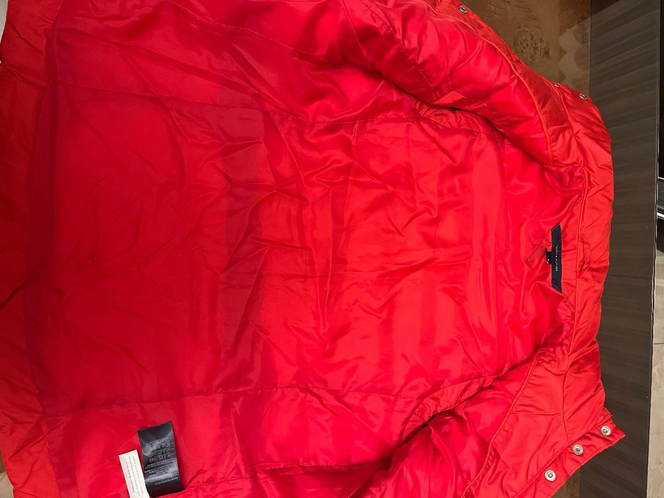 Tommy Hilfiger Düğmeli Kırmızı Kadın Şişme Yelek - Görsel 2