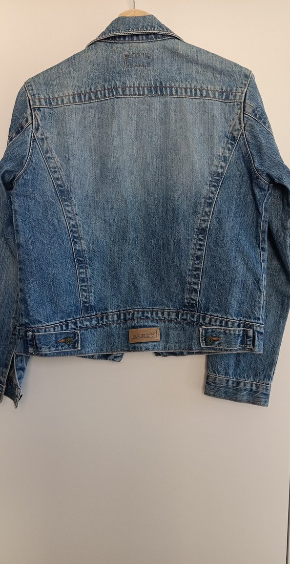 Düğmeli Kadın Mavi Denim Ceket - Görsel 2