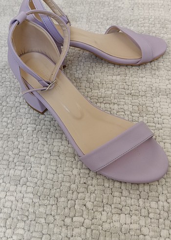 Lila Pastel Kadın Topuklu Ayakkabı