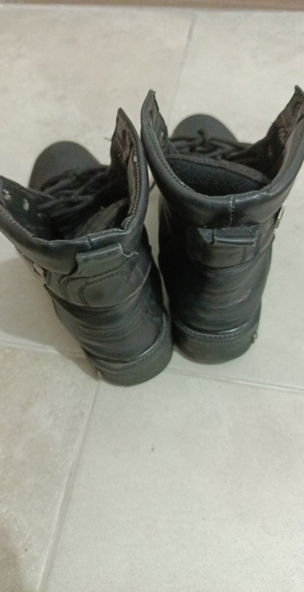 Erkek Siyah Deri Bot - Görsel 5