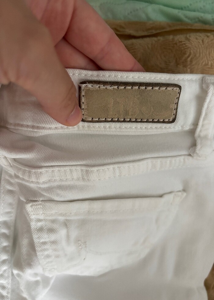 Kot beyaz pantolon - Görsel 4