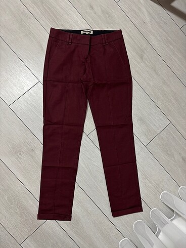 İpekyol pantolon bordo renk - Görsel 3