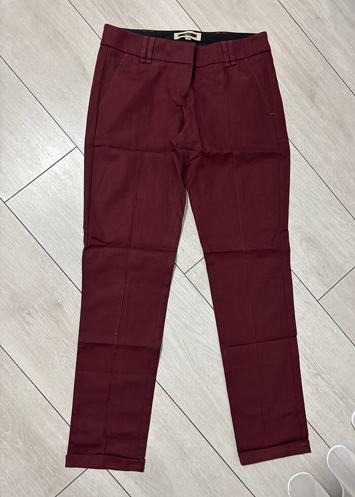 İpekyol pantolon bordo renk - Görsel 2