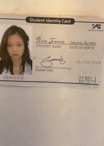 Black Pink El Yapımı Kimlik Kartı - Görsel 3