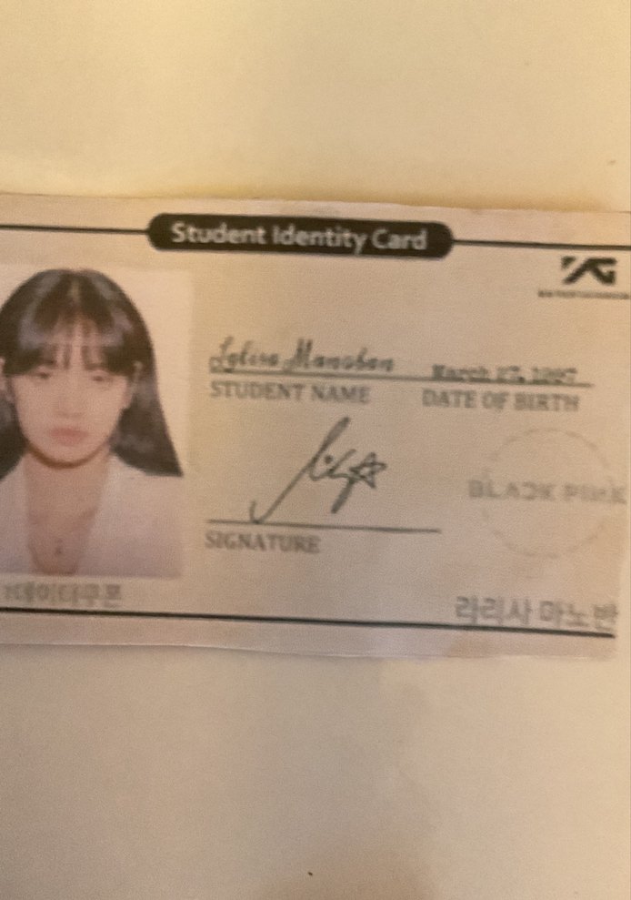 Black Pink El Yapımı Kimlik Kartı - Görsel 5