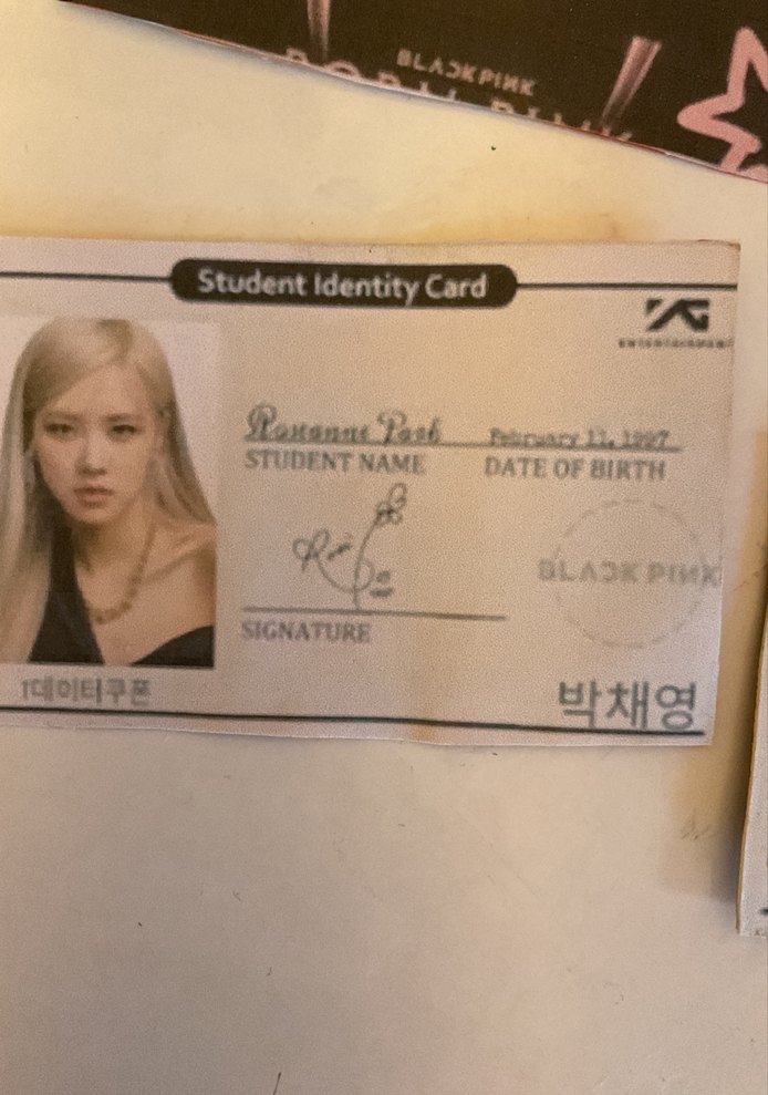 Black Pink El Yapımı Kimlik Kartı - Görsel 4