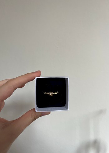 Beden Gold Kalp Detaylı Kadın Yüzük
