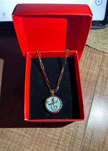 Mavi Gold Çelik Kolye - Görsel 2