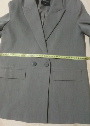 m Beden gri Renk LCW Gri Blazer Oversize Ceket