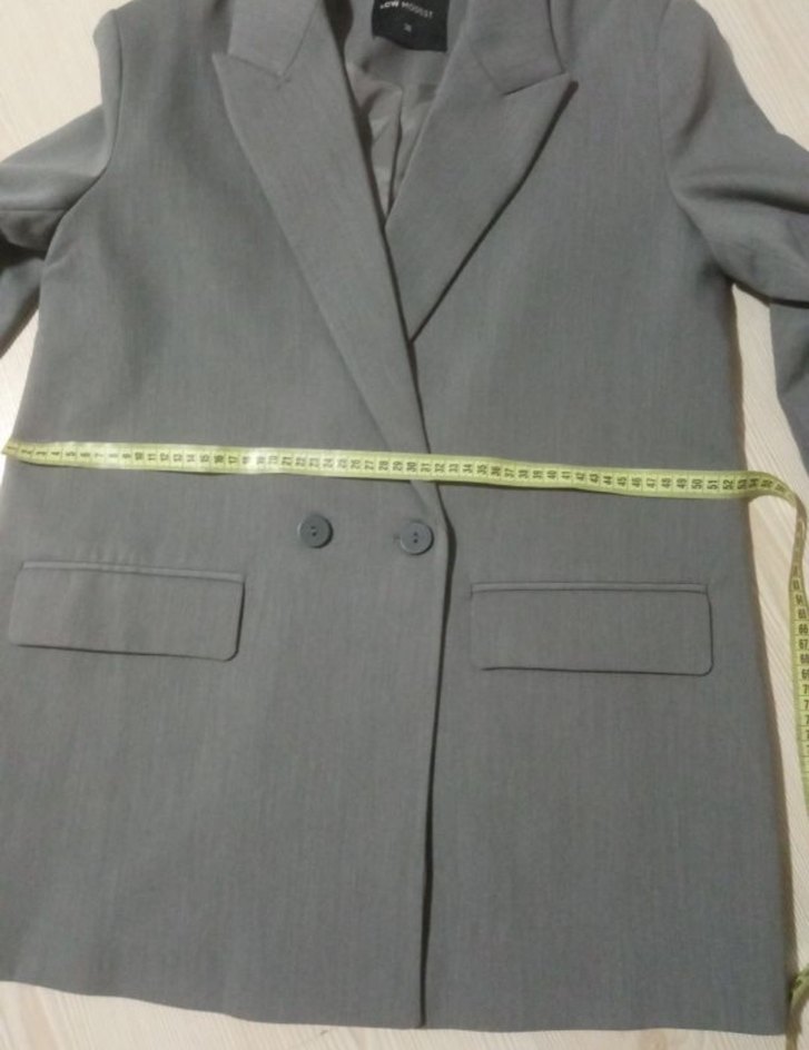 LCW Gri Blazer Oversize Ceket - Görsel 4