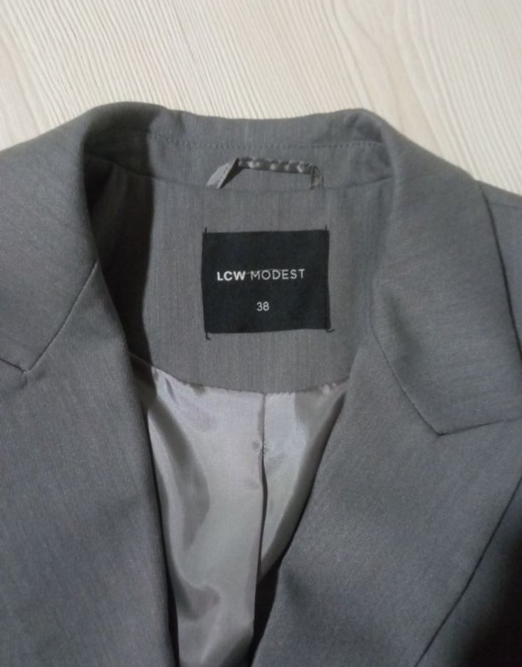 LCW Gri Blazer Oversize Ceket - Görsel 3