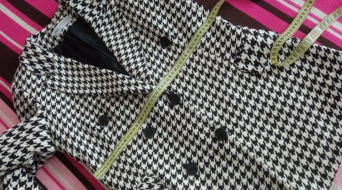 H&G Design Kazayağı Desenli Kışlık Kadın Blazer - Görsel 3