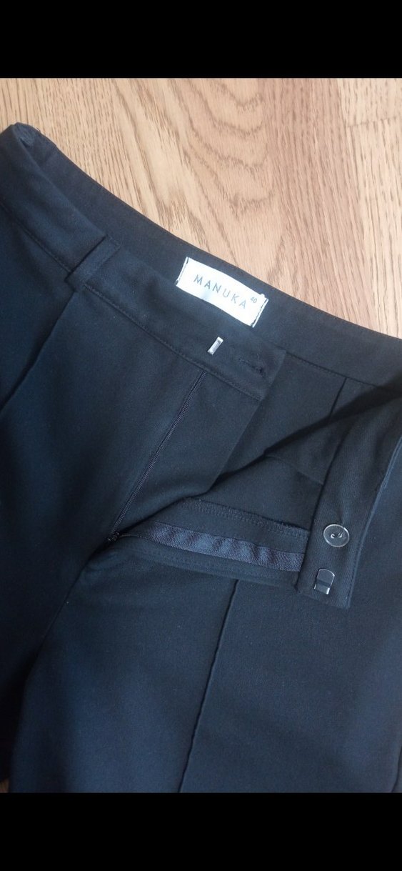 Manuka Kadın Siyah Kumaş Pantolon - Görsel 2