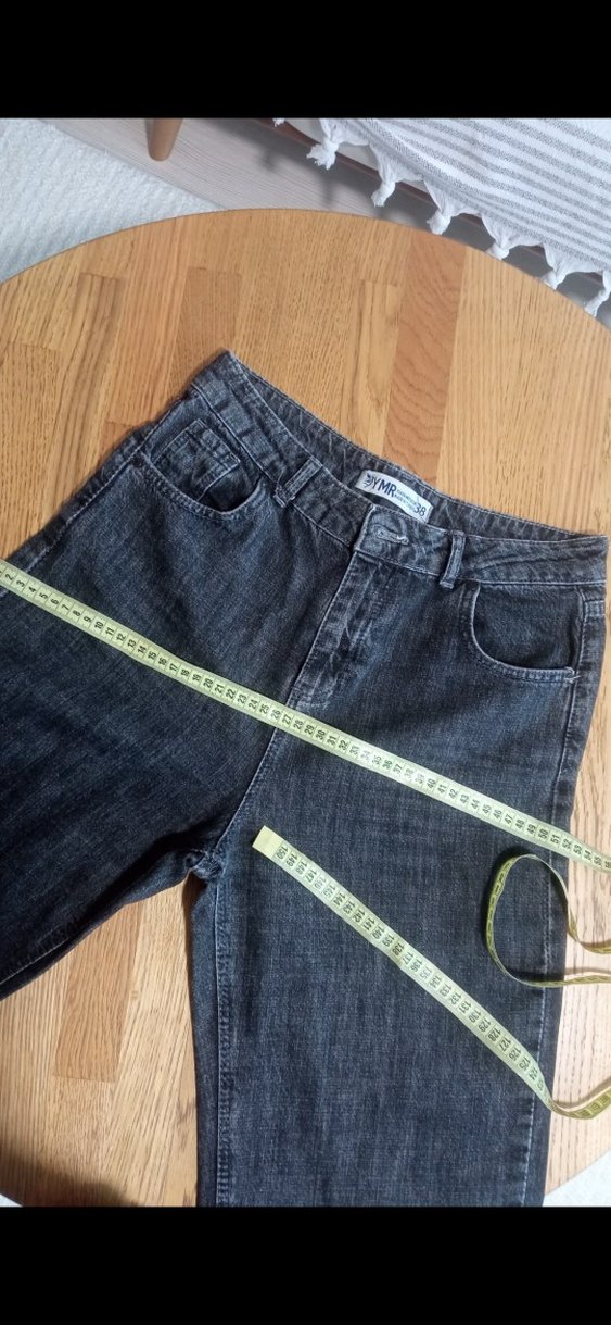 Kadın Bol Kesim Denim Pantolon - Görsel 5