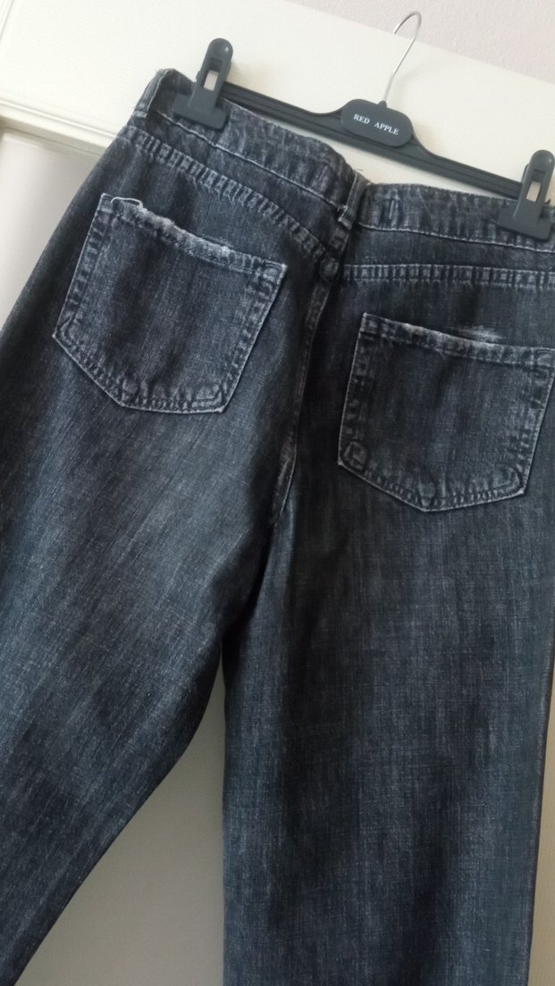 Kadın Bol Kesim Denim Pantolon - Görsel 3