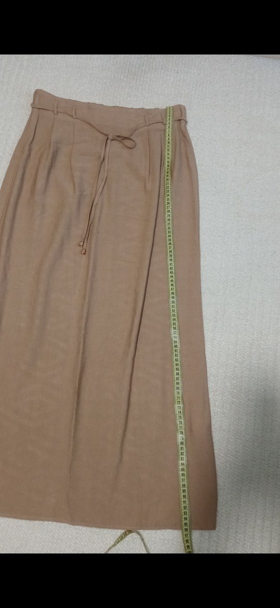 Kadın Keten Uzun Etek - Görsel 5