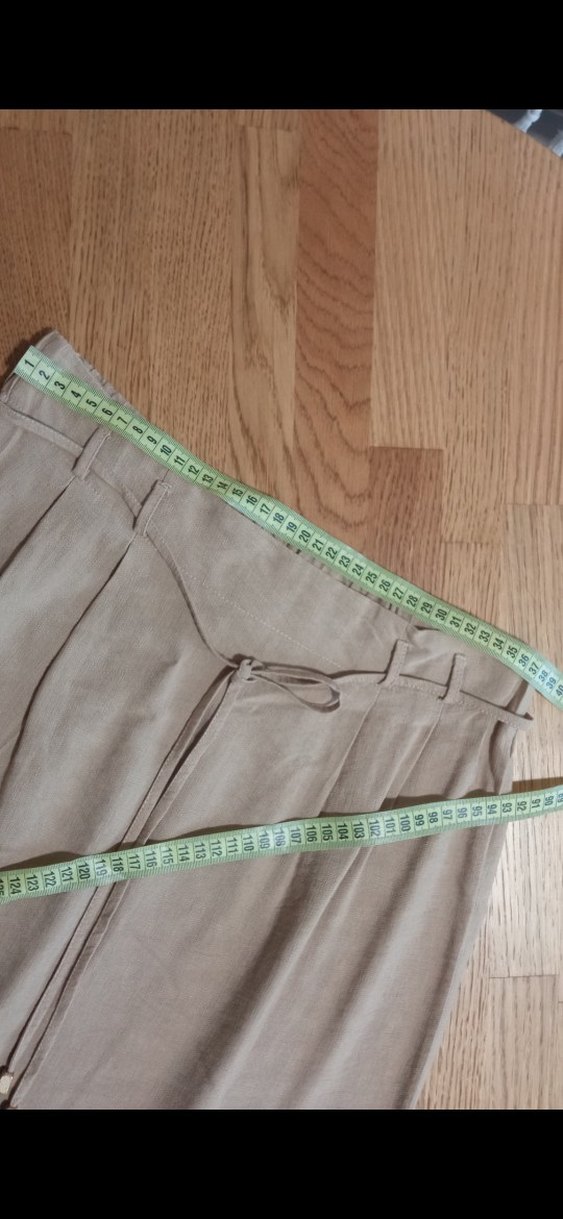 Kadın Keten Uzun Etek - Görsel 4