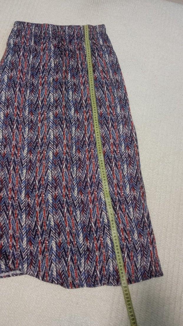 Kadın Çok Renkli Uzun Etek - Görsel 5