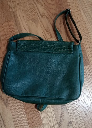 Yeşil Deri Kadın Çanta - Görsel 2