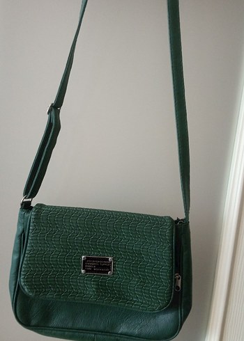 Yeşil Deri Kadın Çanta - Görsel 5