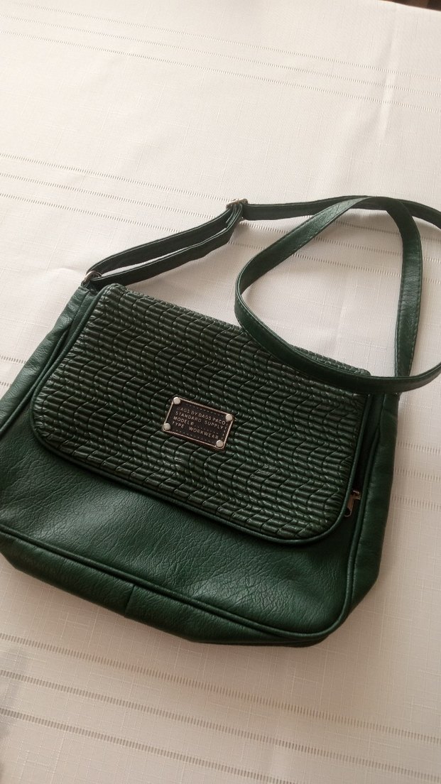 Yeşil Deri Kadın Çanta - Görsel 3