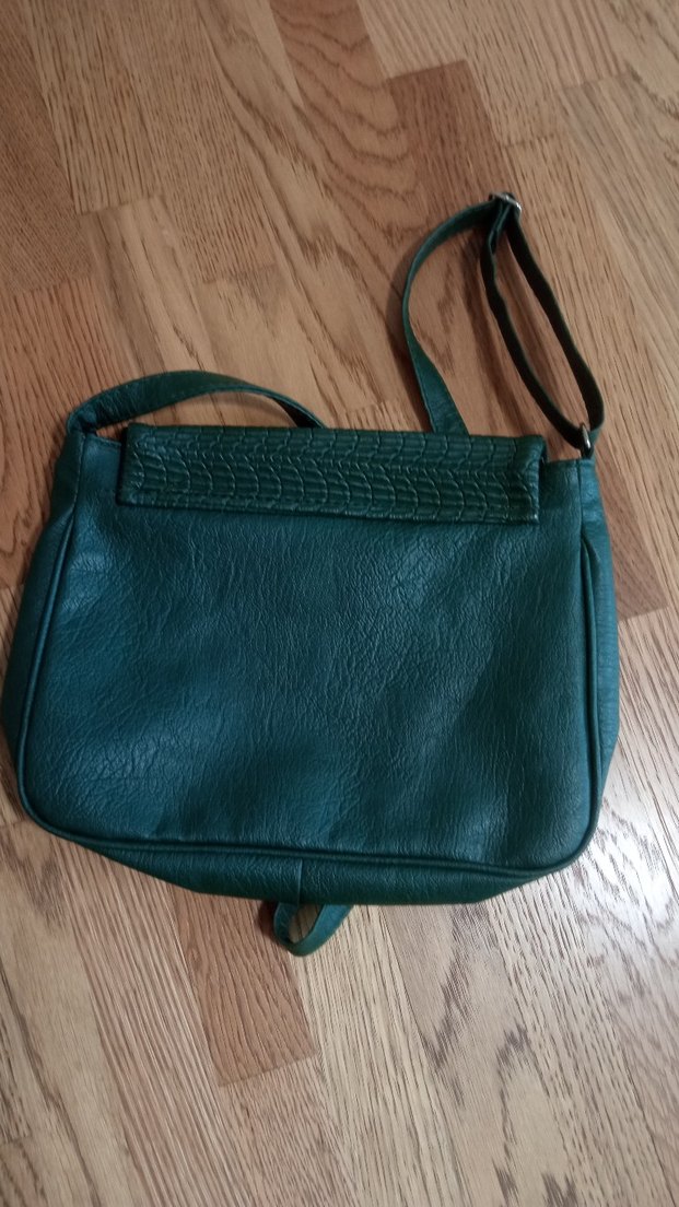 Yeşil Deri Kadın Çanta - Görsel 2