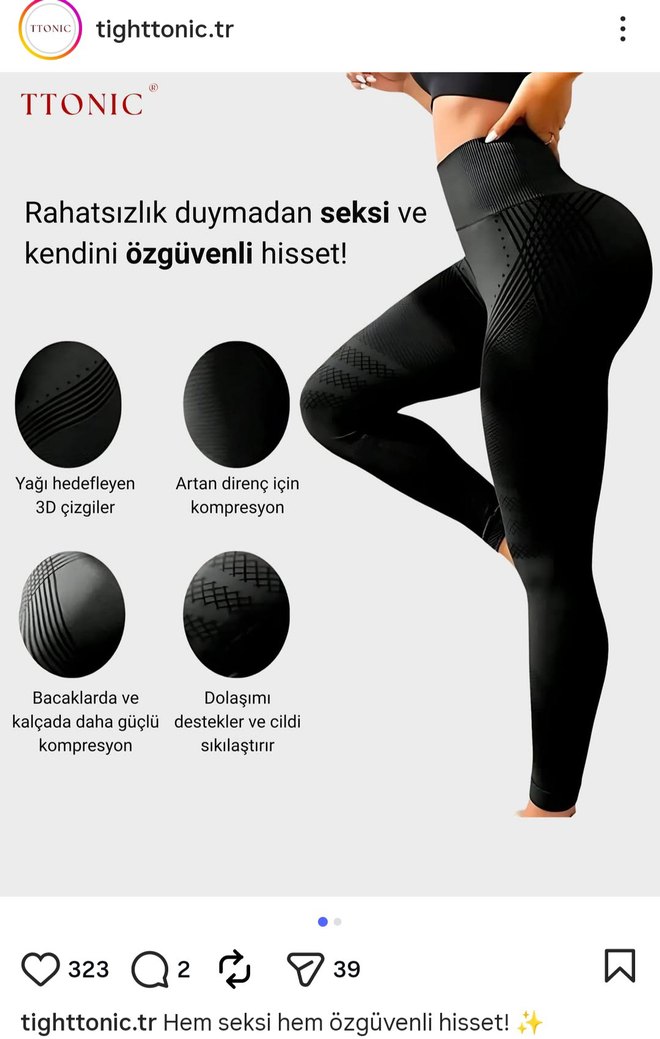 3'lü etki Taytı Lipödem, Selülit, Varis - Görsel 3