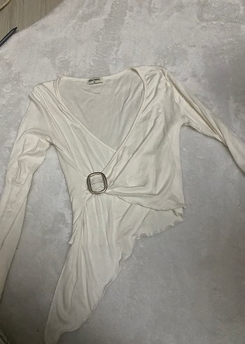 Beyaz Gold Detaylı Kadın Büstiyer - Görsel 2