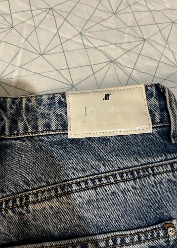 xs Beden gri Renk Yırtık Detaylı Kadın Jean Mavi