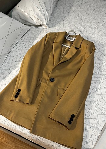 Düğmeli Kahverengi Kadın Blazer Ceket