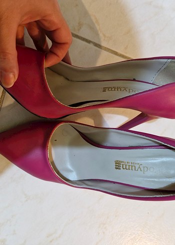 Pembe İnce Topuklu Kadın Stiletto - Görsel 6