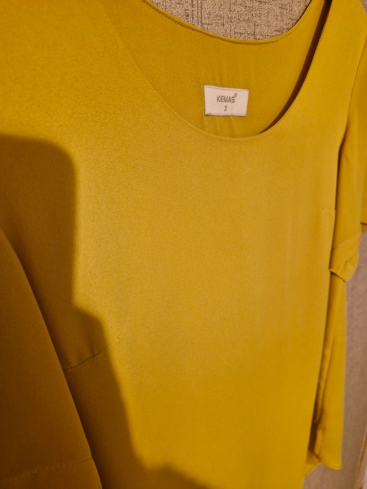 Kısa Kollu Salaş Bluz Kemas Marka - Görsel 2