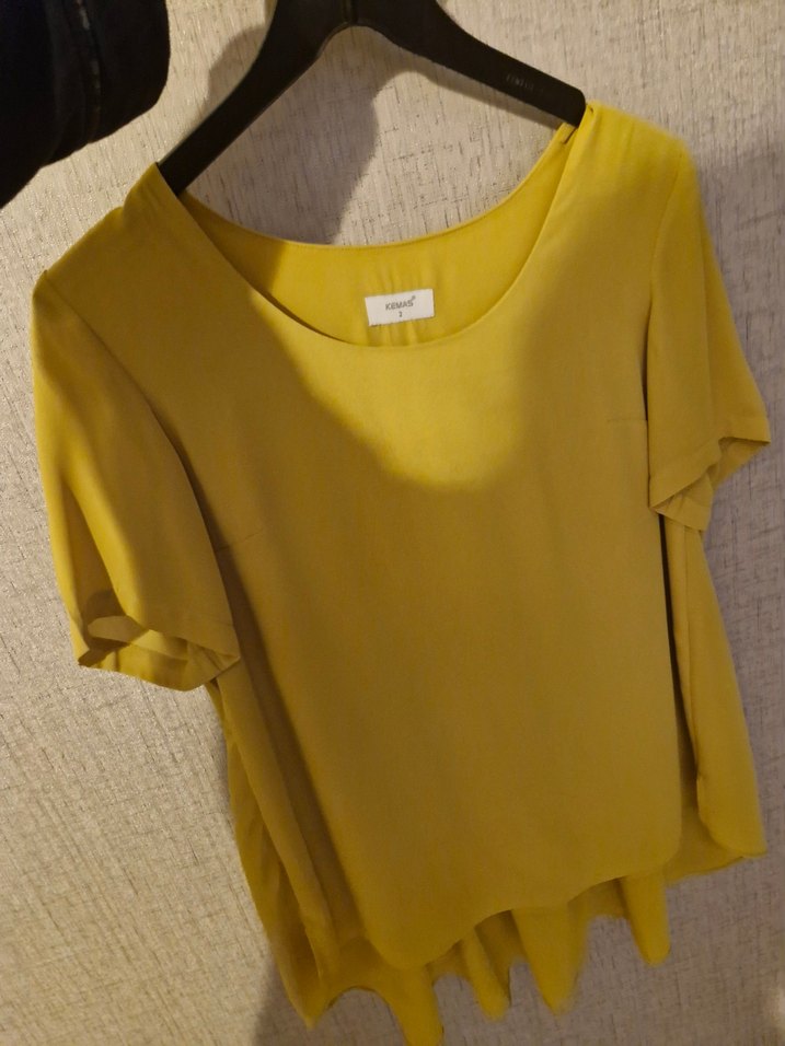 Kısa Kollu Salaş Bluz Kemas Marka - Görsel 3