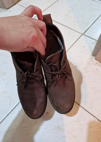 Kahverengi Süet Kadın Botu 38 numara - Görsel 2