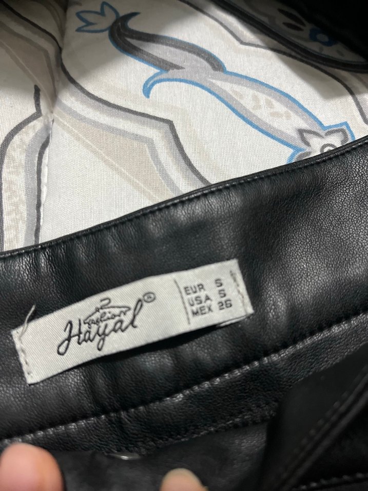 Siyah Kadın Deri Pantalon - Görsel 4