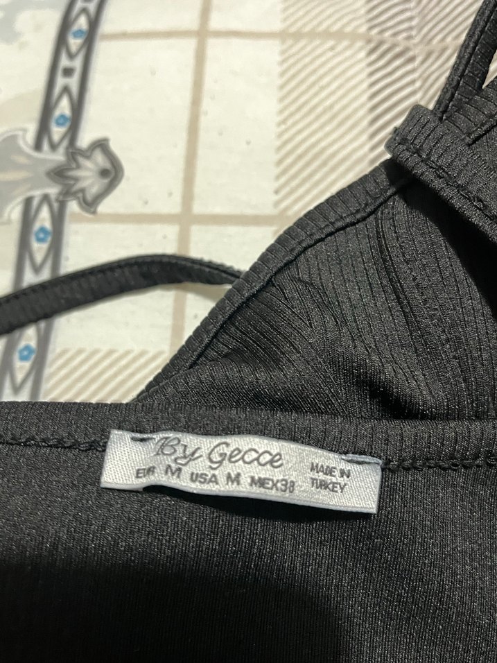 Siyah Gotik V Yaka Tokalı Bustiyer - Görsel 2