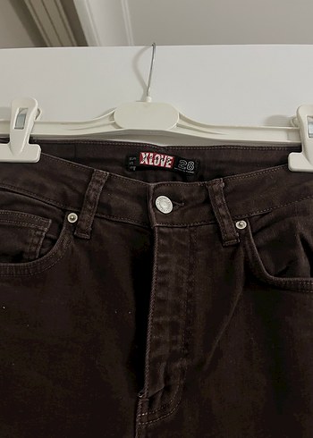 Kahverengi Regular Fit Midi Kadın Kot Pantolon - Görsel 3