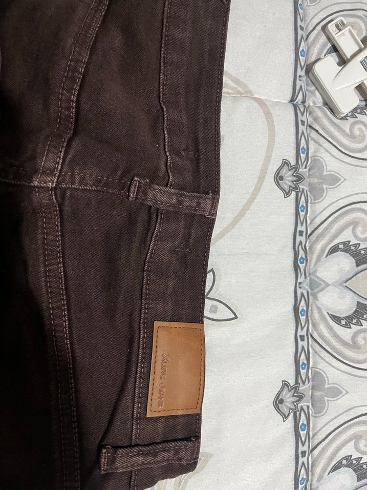 Kahverengi Regular Fit Midi Kadın Kot Pantolon - Görsel 4