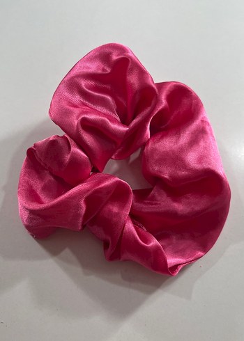 Diğer Pembe Parlak Saten Lastikli Toka