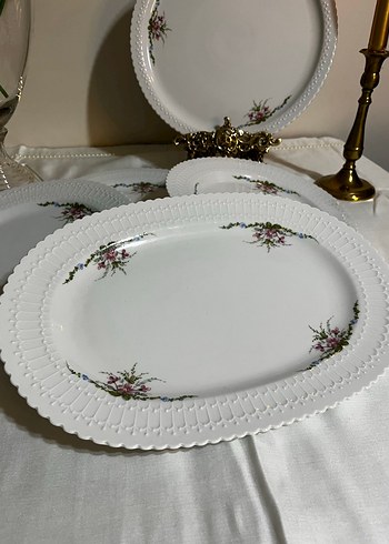 Alman damga 6 kişilik servis takımı Çiçek Desenli Porselen - Görsel 2