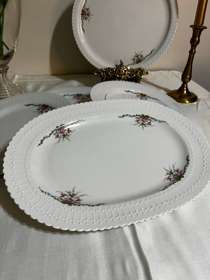 Alman damga 6 kişilik servis takımı  Çiçek Desenli Porselen - Görsel 2