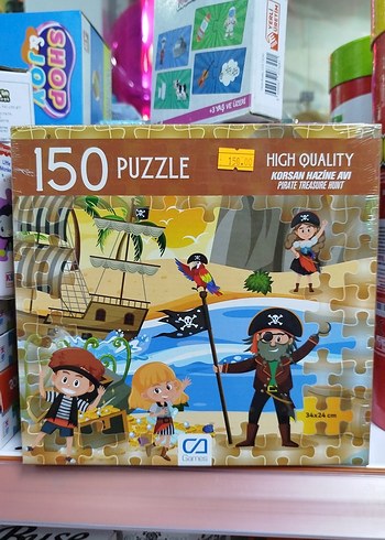 150 Parça Korsan Temalı Çocuk Puzzle