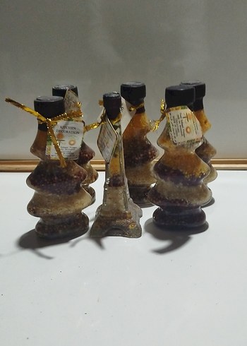 Kahverengi Dekoratif Minyatür Biblo Seti - Görsel 5